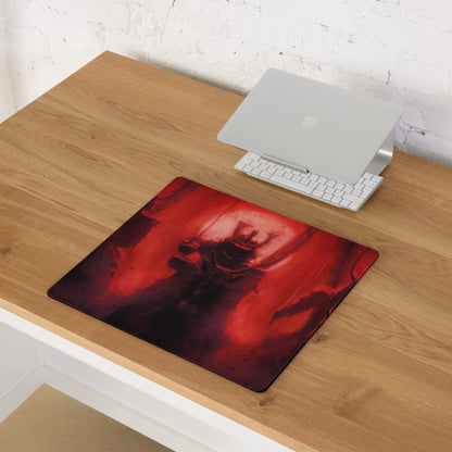 Demon Fire Artwork Red And Black Gaming Desk Mouse Pad Intense Esports Gamer Room Decor Digital Art