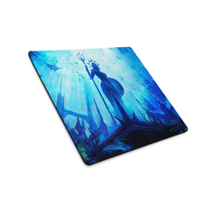 Underwater Blue Gaming Mouse Pad For Gaming Desk Setup Epic Ocean Fantasy Digital Art Style