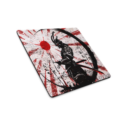 Gaming Mouse Pad Red Black For Desktop Setup Graffiti Style Large Non Slip Edge Stitching