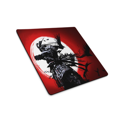 Red Black Abstract Battle Gaming Mouse Pad Large Size For Desktop Setup Non Slip Dynamic Brushstroke Art