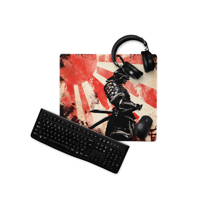 Gaming Mouse Pad Red Beige Black For Gaming Desk Large Non Slip Edge Stitched Grunge Esports Setups