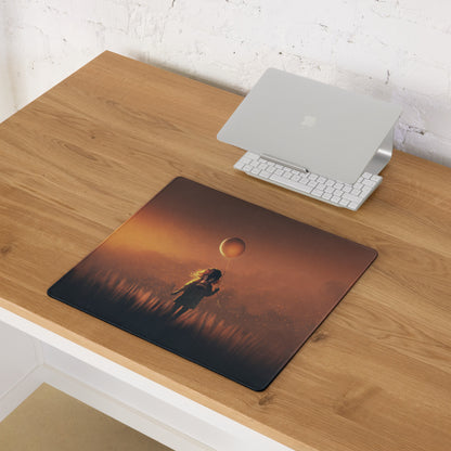 Gaming Mouse Pad Orange Sunset Copper Gradient Style For Desk Setup Esports Mood