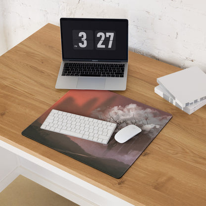 Gamer Mouse Pad Red Orange Sky Large Desk Mat For Gaming Setup Landscape Photography