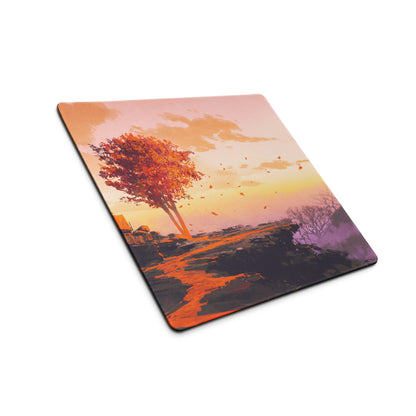 Gaming Mouse Pad Large Sunset Landscape In Orange Pink Purple For Desk Setup Modern Gradient Art
