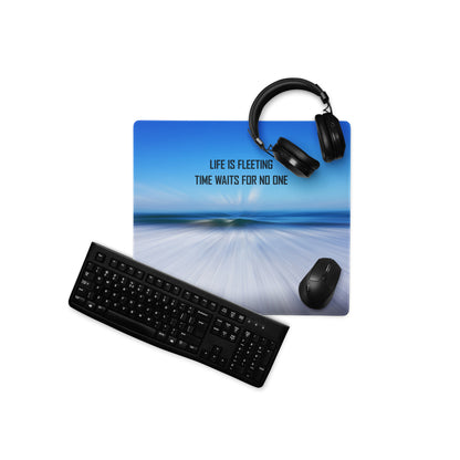 Motivational Mouse Pad Blue Gradient Desk Office Modern Bold Typography Inspiring Contemporary Home Office Digital Print