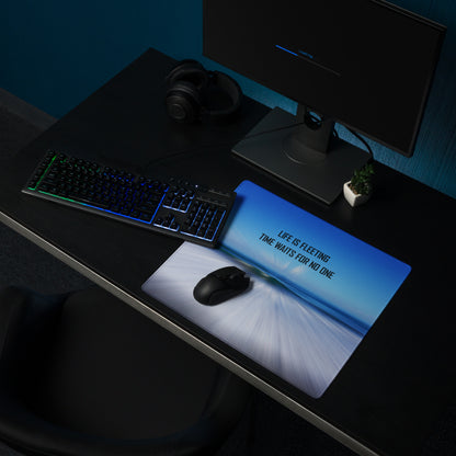 Motivational Mouse Pad Blue Gradient Desk Office Modern Bold Typography Inspiring Contemporary Home Office Digital Print