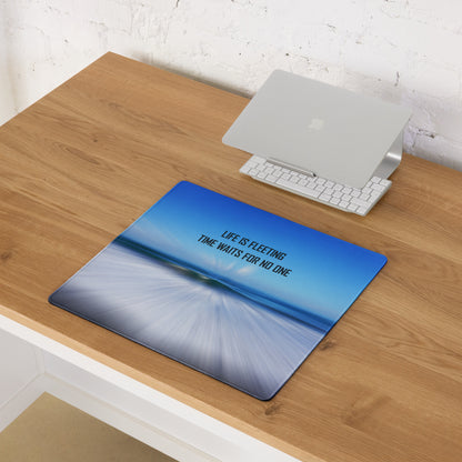 Motivational Mouse Pad Blue Gradient Desk Office Modern Bold Typography Inspiring Contemporary Home Office Digital Print