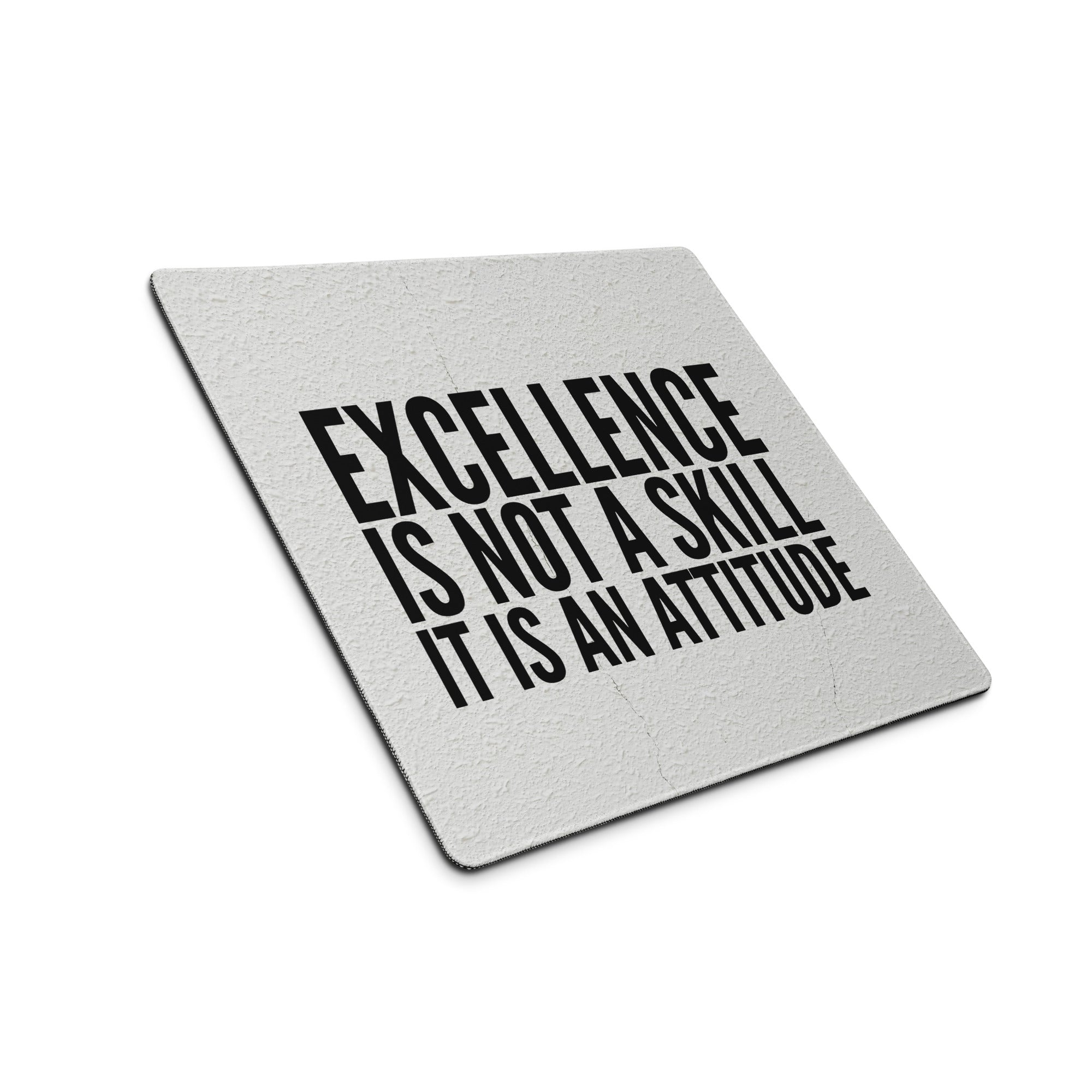 Black On White Motivational Mouse Pad For Desk Office Setup Minimal Typography Art Print On Fabric Non Slip