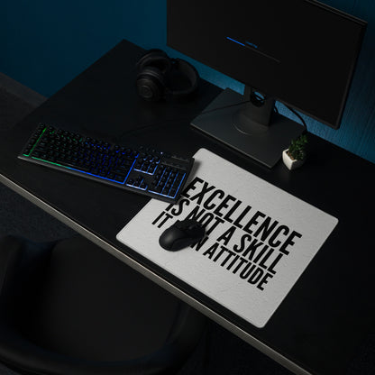 Black On White Motivational Mouse Pad For Desk Office Setup Minimal Typography Art Print On Fabric Non Slip