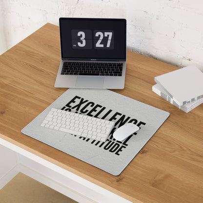 Black On White Motivational Mouse Pad For Desk Office Setup Minimal Typography Art Print On Fabric Non Slip