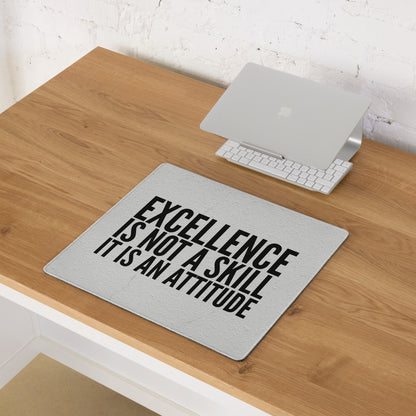 Black On White Motivational Mouse Pad For Desk Office Setup Minimal Typography Art Print On Fabric Non Slip