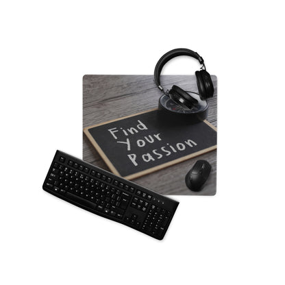 Motivational Chalkboard Mouse Pad Black White Text For Desk Office Inspiring Focus Minimalist Desk Mat Typography