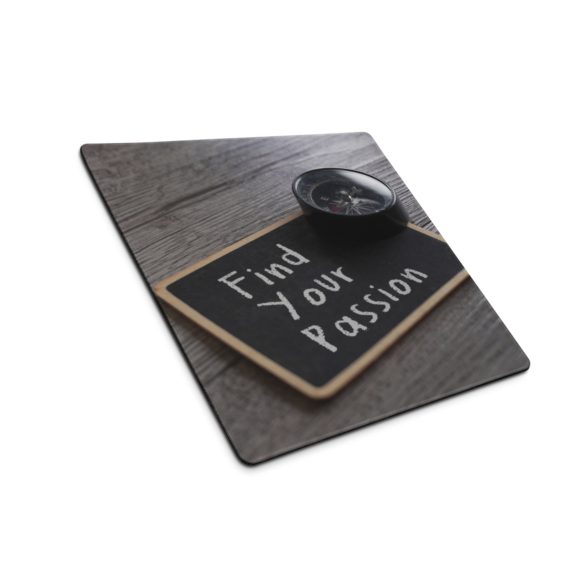 Motivational Chalkboard Mouse Pad Black White Text For Desk Office Inspiring Focus Minimalist Desk Mat Typography