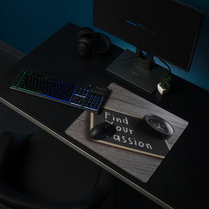 Motivational Chalkboard Mouse Pad Black White Text For Desk Office Inspiring Focus Minimalist Desk Mat Typography