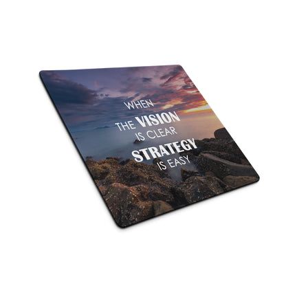 Motivational Gaming Mouse Pad Large Size With Sunset Purple Blue Colors For Desk Esports Non Slip Edge Stitch Mat