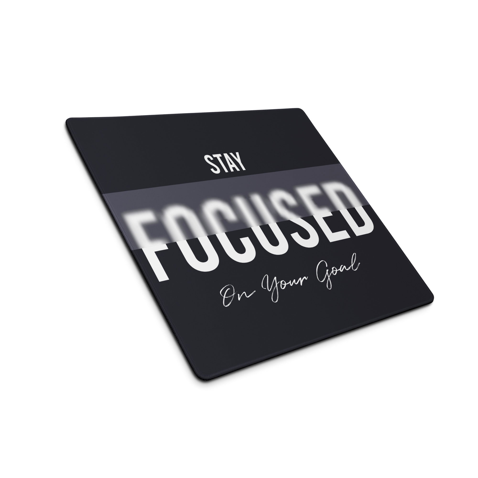 Motivational Mouse Pad Black And White Desk Office Modern Minimalist Focused Productivity Gift For Workspace