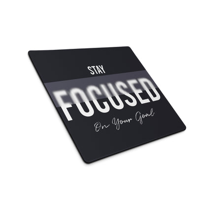 Motivational Mouse Pad Black And White Desk Office Modern Minimalist Focused Productivity Gift For Workspace