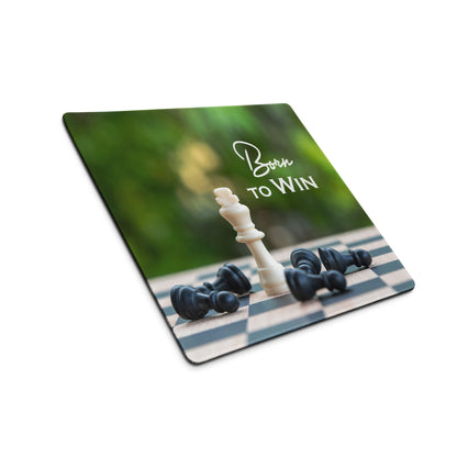 Chess Inspired Motivational Mouse Pad Green Background Desk Mat Office And Home Modern Style