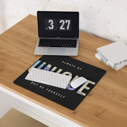Motivational Mouse Pad Gradient Pastel Colors For Desk Mat And Workspace Modern Minimalist Style