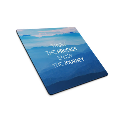 Blue Gradient Motivational Desk Mouse Pad With Inspirational Quote For Office And Gaming Modern Minimalist Landscape