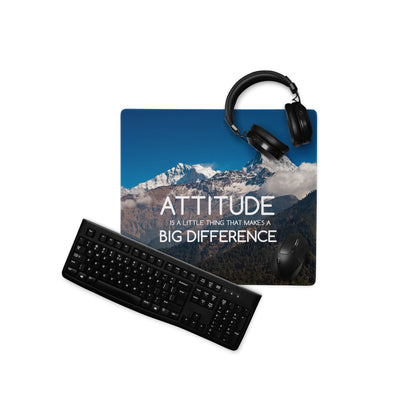 Blue Mountain Motivational Mouse Pad For Desk Large Non Slip Edge Stitching Office Decor Inspirational Quote Art