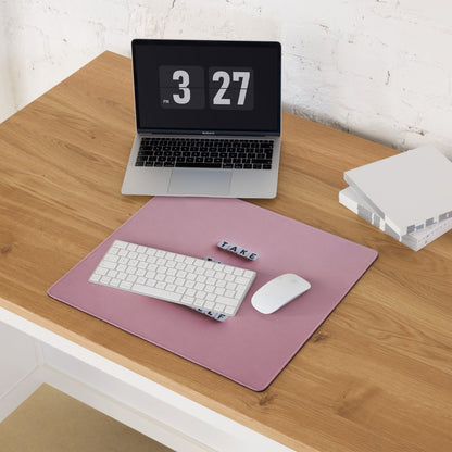 Motivational Pink Mouse Pad For Desk Home Office Modern Minimalist Pastel Aesthetic Take Time For Yourself