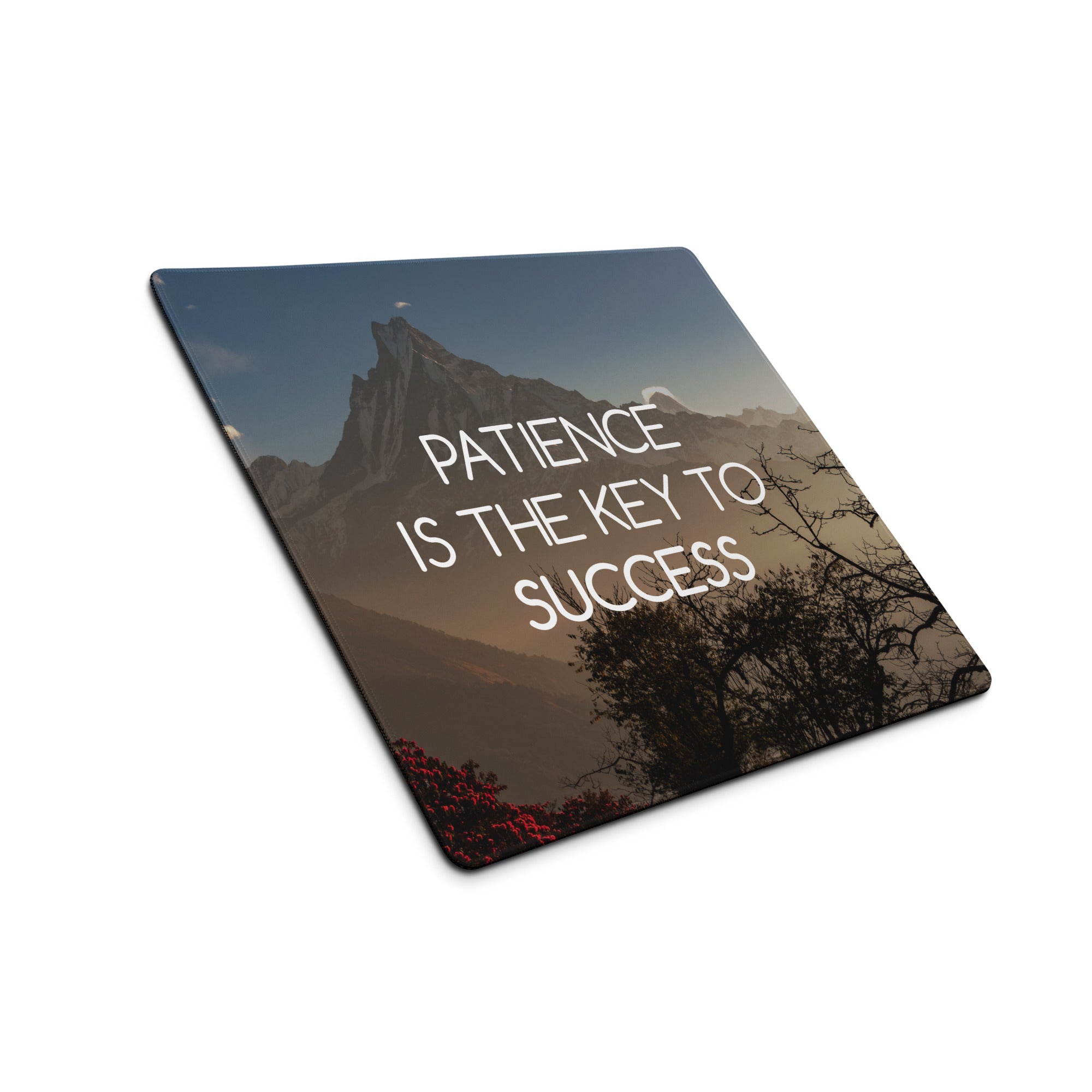 Motivational Landscape Mouse Pad Blue Sunset Tones For Inspiring Desk Setup Nature Photography Style