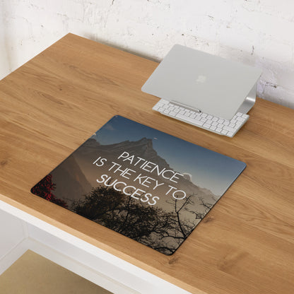 Motivational Landscape Mouse Pad Blue Sunset Tones For Inspiring Desk Setup Nature Photography Style