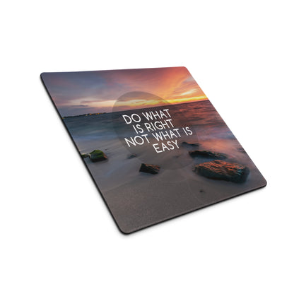 Motivational Beach Sunset Mouse Pad In Purple Orange, Large Desk Mat For Gaming Setup, Modern Minimalist Print
