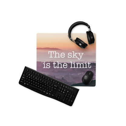 Motivational Quote Mouse Pad Sunset Gradient Peach Pink Purple Desk Mat for Home Office Modern Minimalist Gradient Print