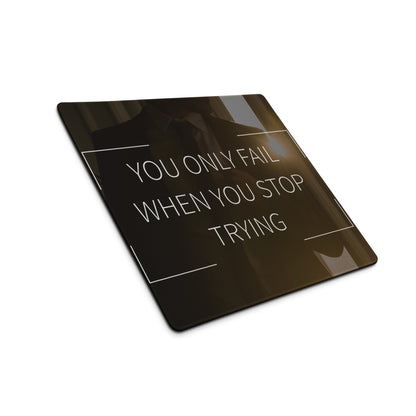 Motivational Mouse Pad Black And White For Gaming Desk Modern Minimalist Typography Art Inspiring Esports
