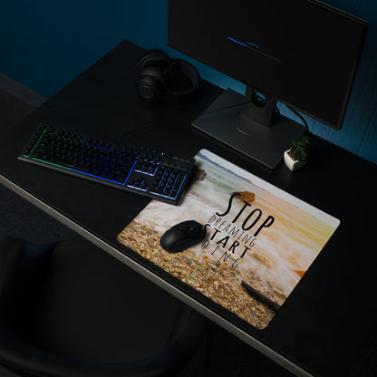 Motivational Mouse Pad Sunset Ocean Colors For Desk Office Modern Minimalist Style Inspiring Gamers Photo Print