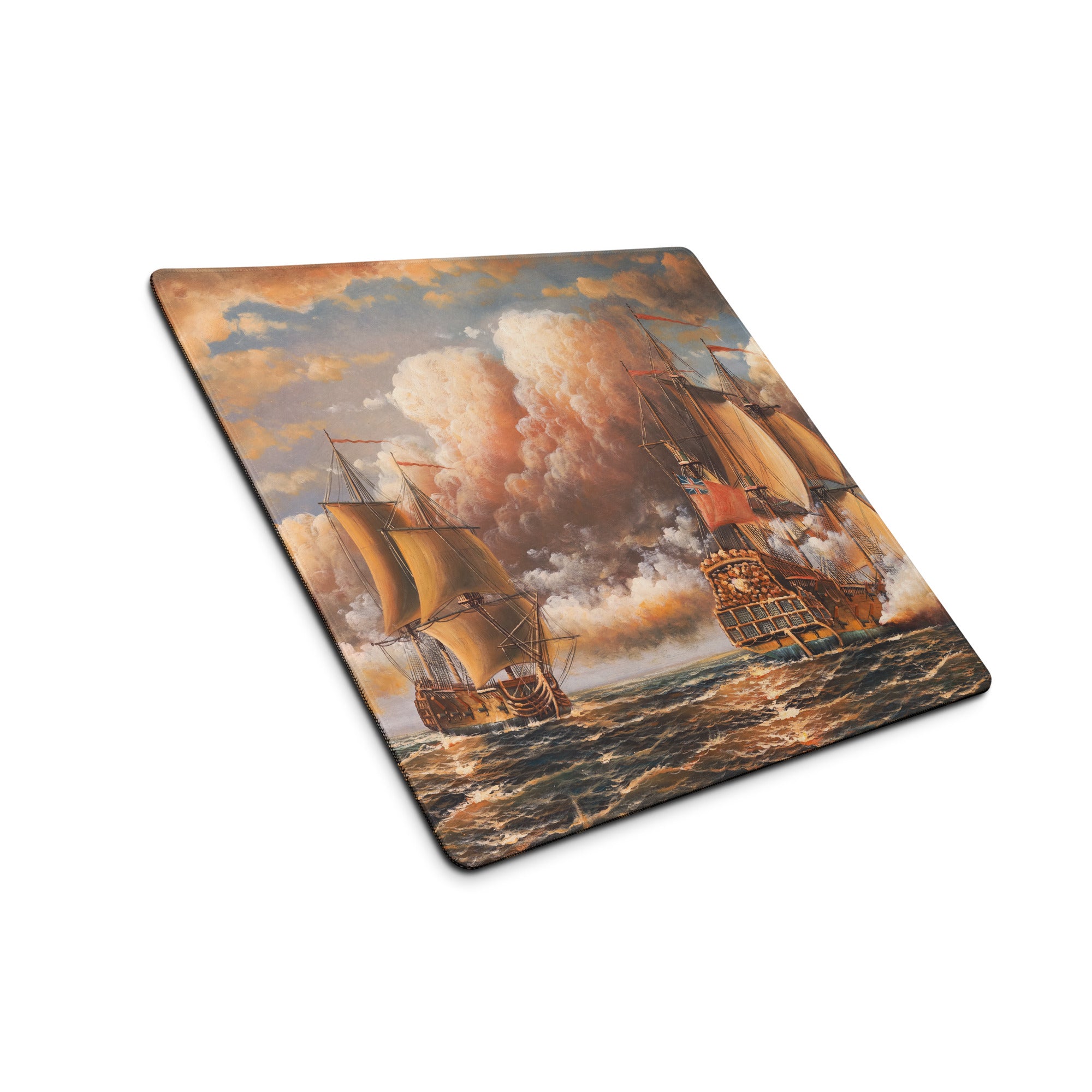 Vintage Maritime Sailing Ship Mouse Pad - Sailing Ships Nautical Desk Pad Vintage Maritime Oil Painting
