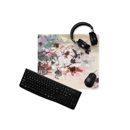 Floral Watercolor Desk Pad Pastel Tones - Floral Desk Pad Pastel Tones For Home Office Modern Calming Mood Watercolor