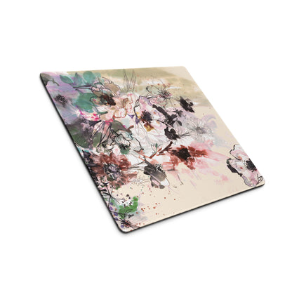 Floral Watercolor Desk Pad Pastel Tones - Floral Desk Pad Pastel Tones For Home Office Modern Calming Mood Watercolor
