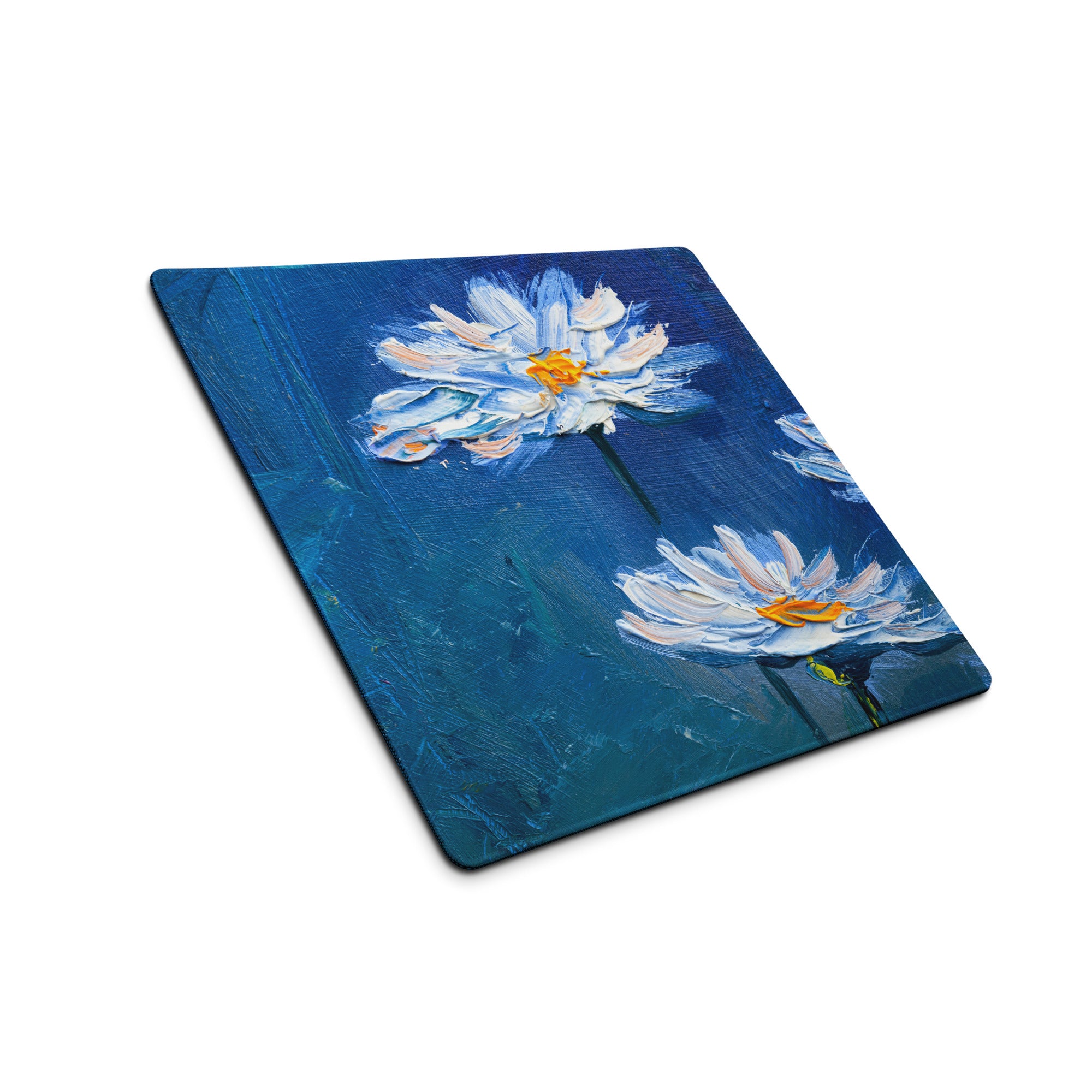 Blue Floral Abstract Mouse Pad - Mouse Pad Blue Floral Abstract For Gaming Desk Calm Mood Minimalist Decor For Gamers