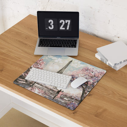 Pastel Paris Eiffel Pad - Eiffel Paris Pastel Pink Blue Desk Romantic Modern Decor Art