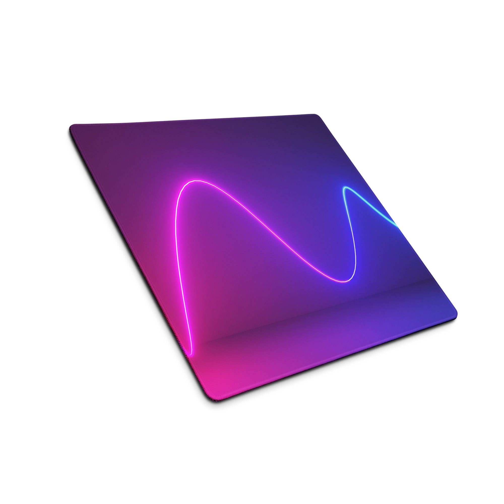 Nebula Neon Gaming Mouse Pad - Gaming Mouse Pad Purple Pink Desk Neon Gradient Mood Neon Cyberpunk RGB Digital Art