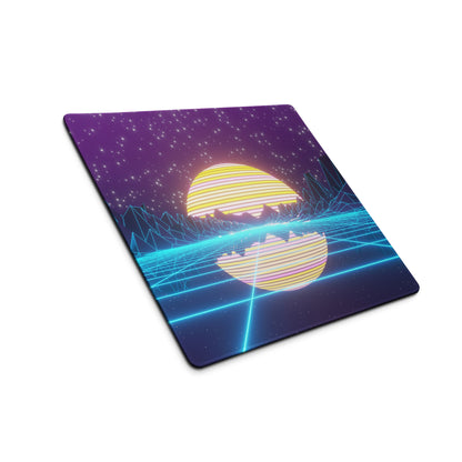 Neon Cosmos Gaming Mouse Pad - Gaming Mouse Pad Purple Blue Neon Desktop Setup Synthwave Cyberpunk Style Immersive Mood