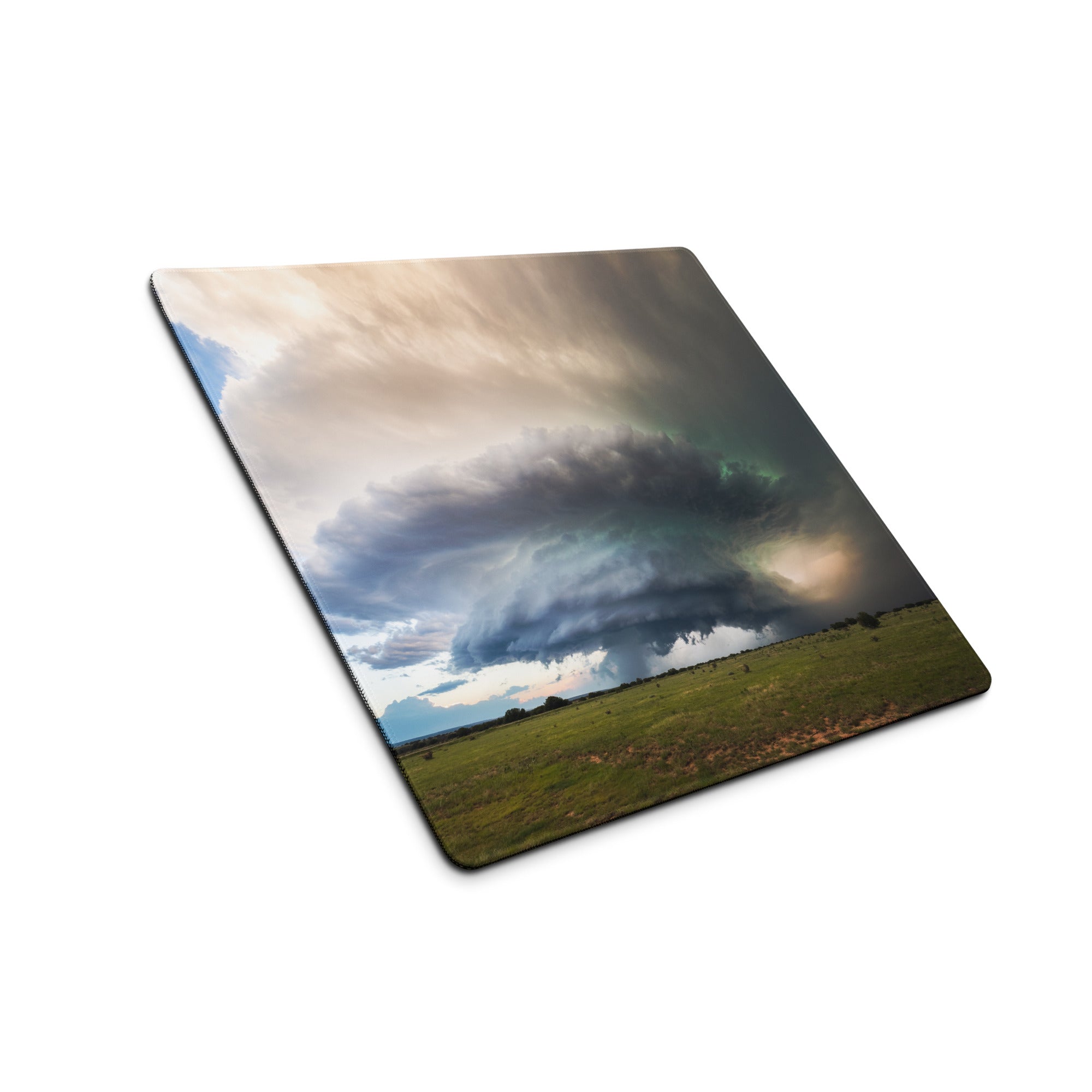 Cinematic Supercell Gaming Mouse Pad - Gaming Mouse Pad Blue Gray Desk Modern Dramatic Sky Mood Landscape Photo
