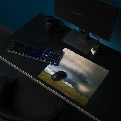 Cinematic Supercell Gaming Mouse Pad - Gaming Mouse Pad Blue Gray Desk Modern Dramatic Sky Mood Landscape Photo