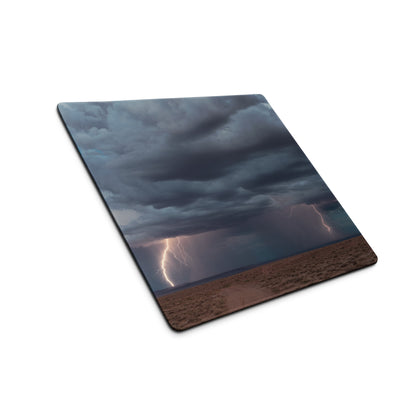 Stormy Lightning Pro Gaming Mouse Pad - Gaming Mouse Pad Blue Storm Desk Dramatic Mood Modern Decor Large Non-Slip Edge