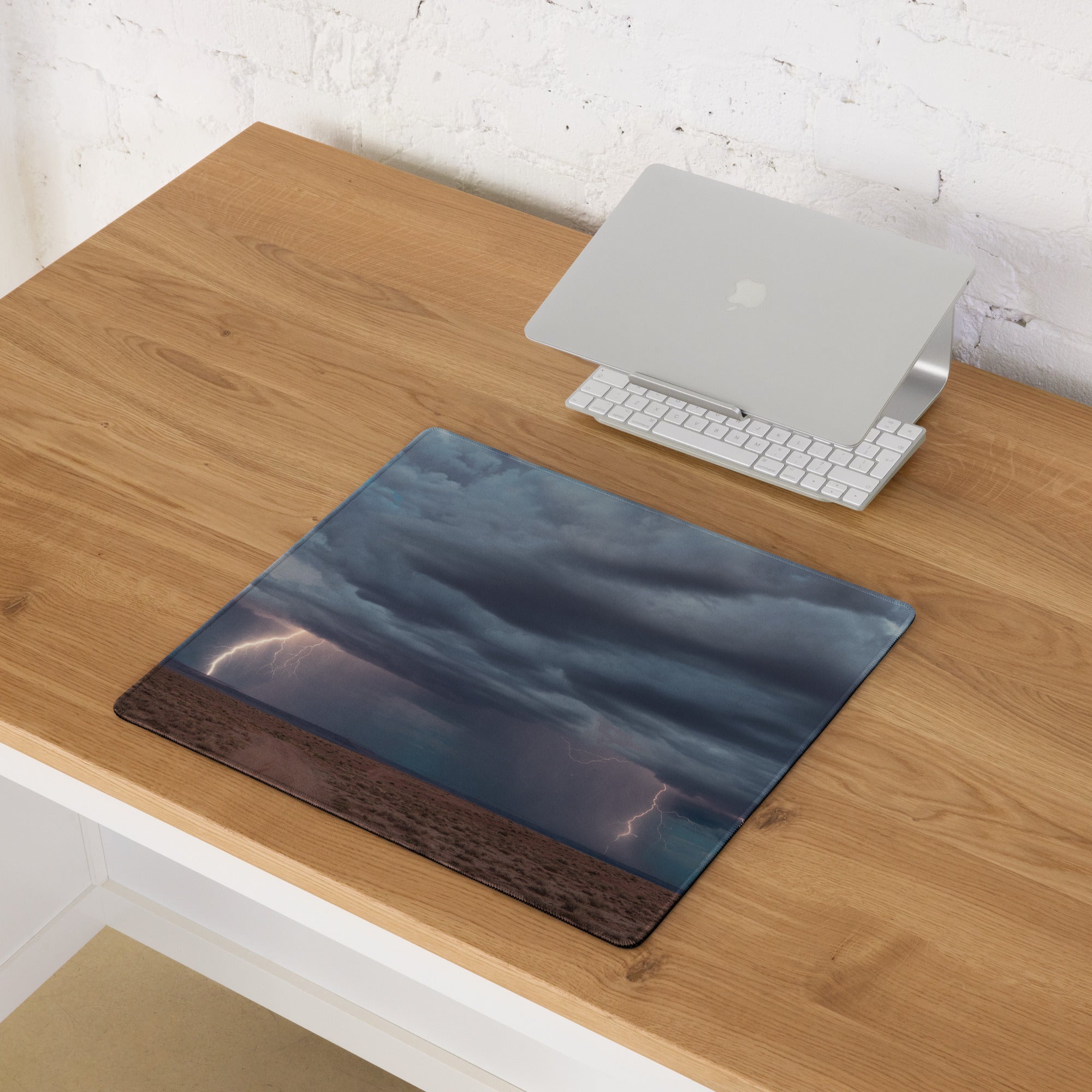 Stormy Lightning Pro Gaming Mouse Pad - Gaming Mouse Pad Blue Storm Desk Dramatic Mood Modern Decor Large Non-Slip Edge
