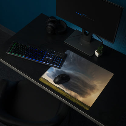 Supercell Panorama Gaming Mouse Pad - Mouse Pad Landscape Blue Gray Sunset Desk Setup Modern Dramatic Mood Minimalist Tech Esports Landscape Photo