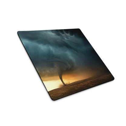 Stormy Desert Tornado Gaming Mouse Pad - Mouse Pad Stormy Blues Sunset Desk Moody Desert Esports Accessory Photography
