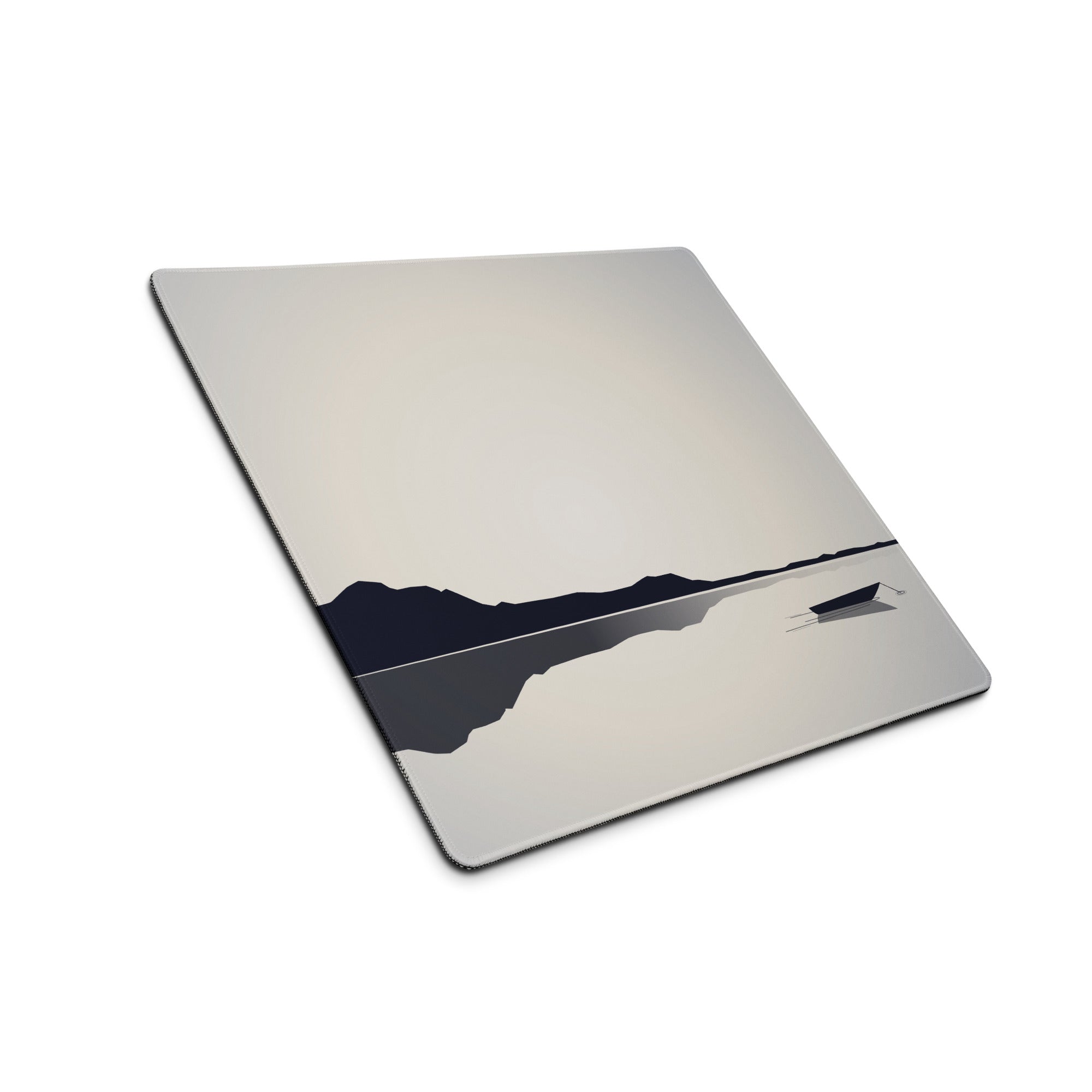 Mountain Mist Gaming Mouse Pad - Gaming Mouse Pad Gray Charcoal Desk Setup Minimalist Calm Esports Landscape Print