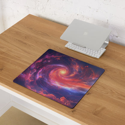 Cosmic Nebula Gaming Mouse Pad - Mouse Pad Purple Pink Blue Desk Nebula - Epic Mood Futuristic Desk Mat Digital Print