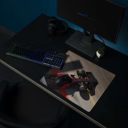 Red Racing Car Mouse Pad - Racing Car Red Mouse Pad Gaming Desk Dynamic Mood Modern Tech Decor Esports Photo