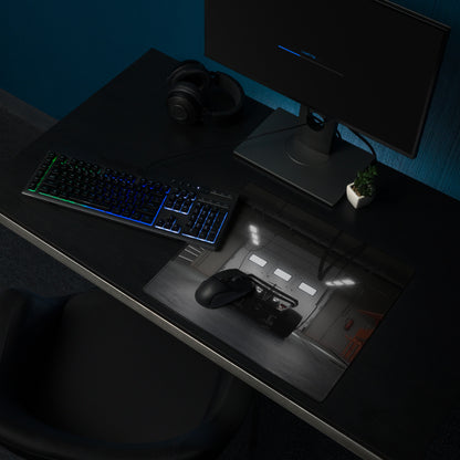 Racecar Black Gaming Mouse Pad - Racecar Black Gaming Modern Intense Industrial Large Non Slip Edge Stitch Photo Print