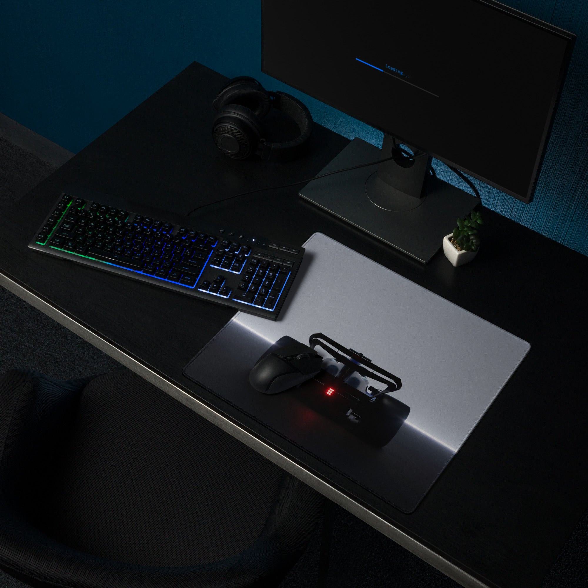 Large Gray Gaming Mouse Pad - Gray Gaming Mouse Pad Gaming With Stitched Edge Non Slip Base Modern Minimalist Esports